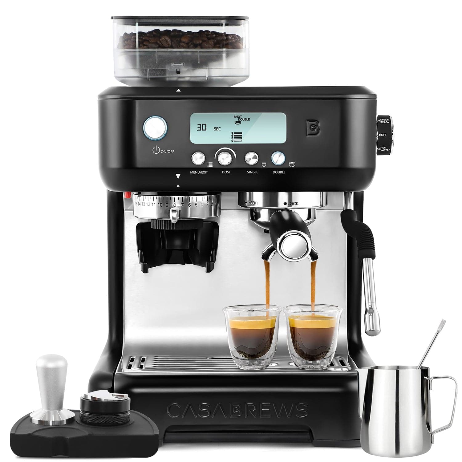 Casabrews 5700Pro™ All-in-One Espresso Machine with Digital Screen